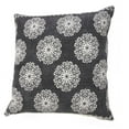 thumbnail image 6 of LR Home Ox Bay Hand-Woven Black/White Floral/Botanical All-Natural Cotton Pillow Cover, 6 of 9