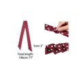thumbnail image 2 of INSPIRE CHIC 2Pcs 50s Skinny Silky Polka Dots Waistband Narrow Neck Scarf Red&Black, 2 of 6