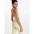thumbnail image 6 of Womens Longline Sports Bras Strappy Open Back Workout Tank Tops for Yoga Running Fitness Daily Wear, 6 of 6