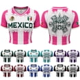 thumbnail image 2 of 2026 New Mexico Soccer Jerseys Casual Athletic Top for Men, Mexican Jersey Soccer Crop Top, 2D Printed Short Sleeve V-Neck Training & Match Fan Shirt for Adult, 2 of 9