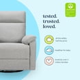 thumbnail image 4 of DaVinci Suzy Swivel Glider Recliner Chair, Frost Grey, 4 of 8