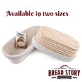 thumbnail image 2 of (14x6 inch) Oval Proofing Basket Set by Bread Story Oval Banneton Brotform Handmade Unbleached Natural Cane Bread Baking Kit with Cloth Liner - Course, 2 of 2