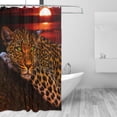 thumbnail image 2 of Moon Leopard Cheetah Shower Curtain Sets with 12 Hooks, Shower Curtain Liner Fabric Bathroom Decor Polyester waterproof fabric 72 X72 inches, 2 of 7