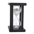 thumbnail image 2 of Reloj de arena de madera de 30 minutos, temporizador, ideal para regalo o decoración, color blanco., 2 of 9
