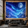 thumbnail image 6 of Mountain Lake Vast with Nighttime Starry Luminous Full, Mystical Fantasy for Space Lovers, Galaxy Room Decor, Christmas Gift, Tapestry Wall Hanging for Bedroom and Dorm, 6 of 7