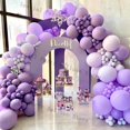 thumbnail image 2 of Kit de arco de guirnalda de globos morados, decoración de cumpleaños, globo de látex para bodas, fiestas, baby shower, cadena de globos, 2 of 5