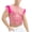 #0270-Hot Pink, variant on Men's Mesh Crop Top Sheer See Through Short Sleeve Shirt for Rave Party Blue XL Gift