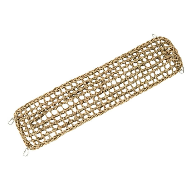 Escalera de cuerda para escalar loros, juguete para masticar, percha duradera para ejercicios, tapete de algas marinas para pájaros 74cmx19cm