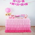 thumbnail image 2 of Elegant Adjustable Length Cake Skirt For Wedding Birthday Party Decorations With Fabric Design, 2 of 2
