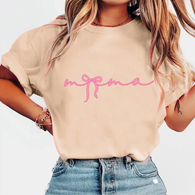 LOVZFMLL Hauts d'Été pour Femmes Mode d'Été Imprimé Manches Courtes Blouse Col Rond