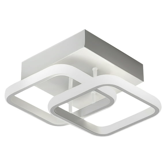 Modern LED Ceiling Light Squares Shape Close to Ceiling Light Acrylic Mini Chandeliers Flush Mount Ceiling Lamp for Bedroom Living Room Dining Room Kitchen 22W Cool White