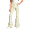 thumbnail image 5 of WERYOUNG School Uniform For Girls Elastic Waist Plaid Flared Leg Trousers Kids Loose Fit Back To School Pants 13-14 Years, 5 of 6
