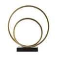 thumbnail image 2 of Metal Sculpture Metallic Finish Gold-16.5"H, 2 of 3