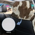 thumbnail image 6 of Garronmavis Brown Cow Print Towel Car Seat Protector Stretchable Edge Pockets Secure Installation Quick Dry Lightweight Perfect for Beach Yoga Camping Trips, 6 of 7