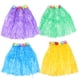 thumbnail image 1 of KAKOWELY 4 faldas de plástico para fiesta hawaiana, accesorios para disfraz con temática hawaiana, 1 of 5