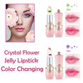 thumbnail image 3 of Jelly Flower Crystal Magic Lipstick, PH Clear Color Change Changing Jelly Flower Pintalabios Bálsamos labiales Brillo Tinte Set para mujeres Niñas Gel de aloe Pintalabios con flor Bulk Larga duración a prueba de agua oso de fresa Electrónica, 3 of 5