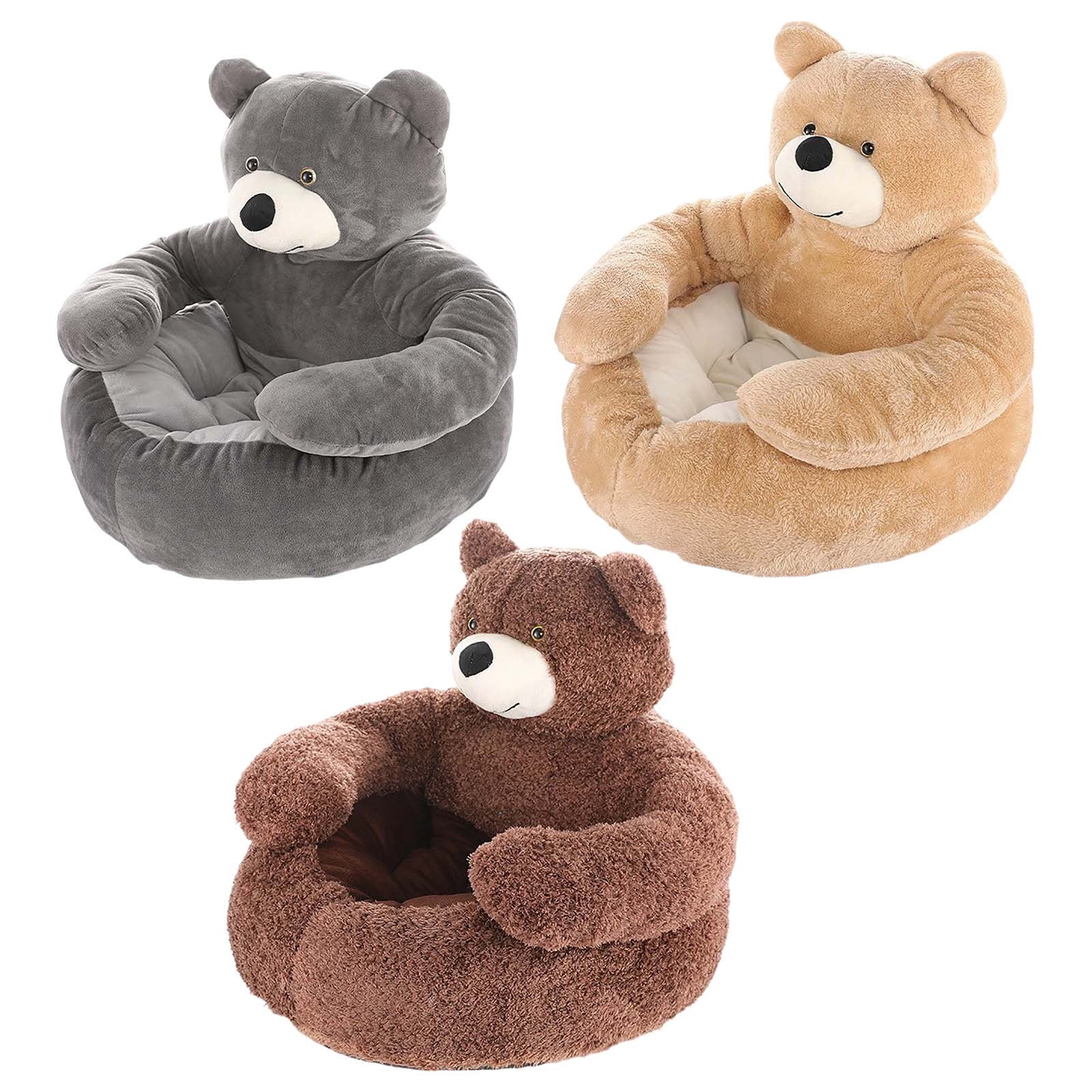 Cute Bear Hug Pet Bed, 46x40cm Detachable Washable Dog Beds, Soft Comfortable Plush Cat Sleeping Mat, Pet Bed Warm Cozy Calming Pet House, Warm Pet Bed Mat, Non-Slip Dog Cat Beds