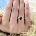 thumbnail image 5 of Galaxy Sandstone Ring Oval Blue Sandstone Leaf Engagement Ring Nebula Ring 14K Rose Gold Vermeil Promise Ring Anniversary Gift Outer Space Ring Astronomy Christmas Gift, 5 of 6