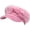 Pink, variant on Winter Fuzzy Fleece Newsboy Hat Baker Boy Beret Flat Cap SLG1492