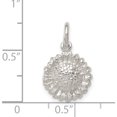 thumbnail image 3 of Sterling Silver Sunflower Charm Solid Casted Polished Beautiful Handcrafted Heirloom Celebrate milestones with style and brilliance, 3 of 4