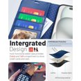 thumbnail image 3 of Funda tipo cartera OCASE compatible con iPhone 16e azul de 6.1 pulgadas, 3 of 7