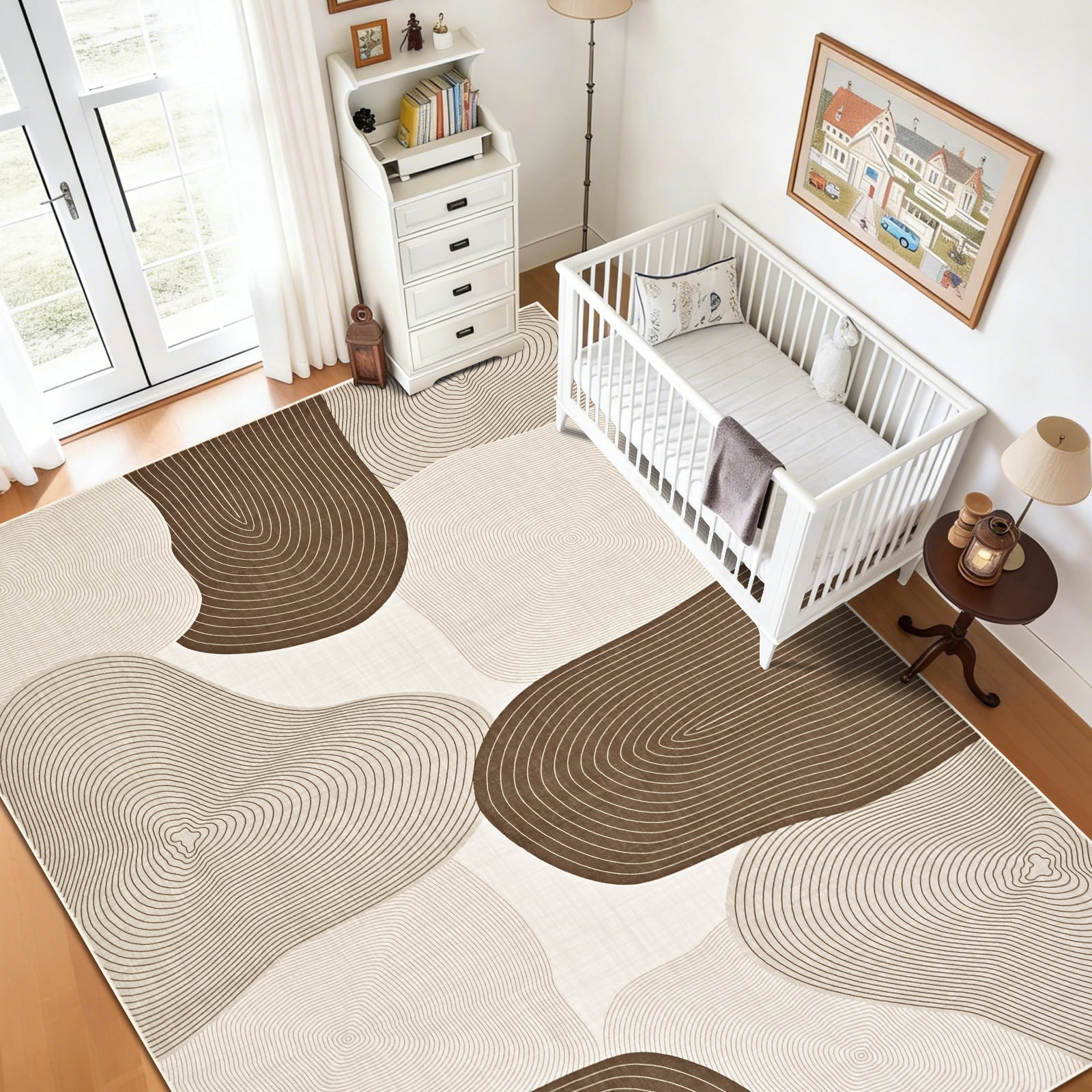 Bleum Cade 5x7 Area Rugs for Living Room, Abstract Rug Ultra Soft Washable Rugs for Bedroom, Anti Slip Durable Stain Resistant Larg Carpet Home Decor for Dining Room,Grey