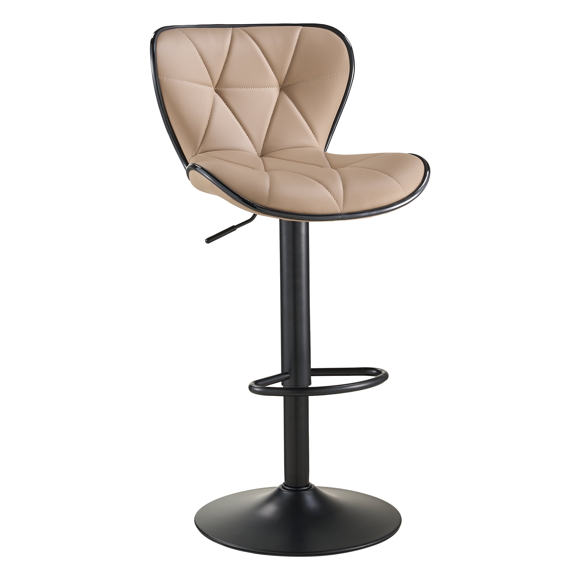 SAETSFEG Bar Stools, Adjustable Swivel Bar Stool with Backrest, Modern Counter Height Island Chairs for Kitchen Island, Dining Room, Oatmeal
