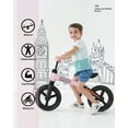 thumbnail image 3 of KRIDDO Toddler Balance Bike 3 Year Old, Age 24 Months to 5 Years Old, Modern Flame Style, Early Learning Interactive Push Bicycle, Gift Bike for 2.5 -5 Boys Girls, Pink, 3 of 5