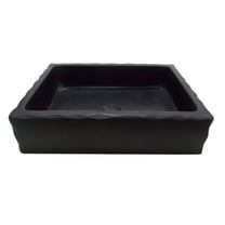 Antique Rectangular Lava Stone Vessel Sink Honed