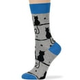 thumbnail image 4 of 7BIGSTARS KINGDOM Women's Cotton Fun Socks - 4 Pack Large - Cat- Moon - Heart Tail- Seamless Sock Size 10-12 Shoe Size 8-12, Black, Navy, Blue, Grey, 4 of 10