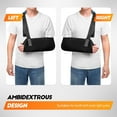 thumbnail image 7 of Arm Sling for Elbow Injury, Sling for Shoulder Injury for Man and Woman, Breathable and Lightweight Arm Slings Fit Left and Right, Adjustable Arm Sling Shoulder Immobilizer for Wrist Injury, 7 of 7