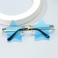 thumbnail image 3 of Only Moment Trendy Sunglasses Fashion Accessories Alloy Trendy Classic Square 70S 80S 90S Vintage Shades Double Bridge Aviators Blue One Size, 3 of 3