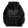 thumbnail image 7 of GEWSEY Womens Trendy Hoodies With Sayings Long Sleeve Sweatshirts Pullover Casual Tops Y2K Teen Girls Clothing (Black, 4XL), 7 of 7