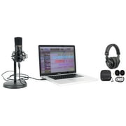 Rockville Solo-Cast USB Microphone w/Recording Interface+Mic Stand+Headphones