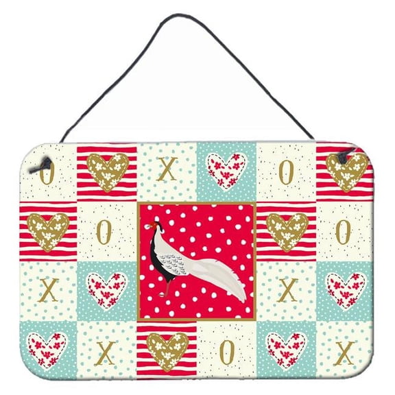 Carolines Treasures CK5356DS812 8 x 12 in. Silver Pheasant Love Wall or Door Hanging Prints