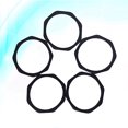 thumbnail image 4 of 5pcs Microphone Anti fall Anti slip Sleeve Holder Stand Roller Mic Protection Rings (Black), 4 of 8