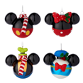 thumbnail image 2 of Disney Parks Mickey and Friends Scarf Glitter Holiday Christmas Ornament Set Box, 2 of 3