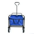 thumbnail image 5 of Folding Utility Wagon Cart - Heavy Duty Garden & Beach Cart with 150Lb Capacity, Adjustable Handle, Blue (40.55"L X 21.26"W X 46.46"H), 5 of 23