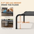 thumbnail image 4 of PawHut Elevated Outdoor Dog Bed, Raised Dog Bed for Large Dogs, Grey, 4 of 10