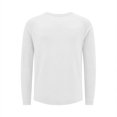 thumbnail image 7 of Fabrcox Long Sleeve Shirts for Men Crew Neck Raglan Shirt Men Lightweight Breathable Sun Protection Going Out Athletic Men Workout Shirts White XL, 7 of 7