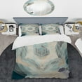 thumbnail image 2 of Designart "Sacred Geometry Essentials - Patterns Unveiled VII" Modern Geometric Bedding Covert Set - Abstract Geometric Beige Abstract Bed Set With 2 Shams, 2 of 6