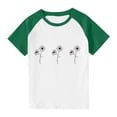 thumbnail image 1 of RXIRUCGD 2025 Vêtements d'Été pour Enfants Tout-Petits Garçons Filles Mode Mignon Col Rond Imprimé Manches Courtes Haut, 1 of 7
