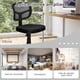 thumbnail image 5 of Costway Silla de Oficina con Respaldo Bajo Altura Regulable Ruedas Lisas y Giratorias a 360° Negro 50 x 50 x 79-91 cm, 5 of 10