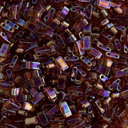 Transparent Dark Amber - Half Tila, Miyuki 5.2g Transparent Dark Amber - Half Tila, Miyuki 5.2g