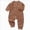 Brown, variant on 12-18 Months Newborn Baby Long Sleeved Bodysuits Newborn Clothes Underwear Pajamas Rompers And Home Clothes One-Piece Romper Newborn Pajamas