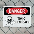 thumbnail image 5 of (2 Pack) Toxic Chemicals OSHA Danger Sign 14 Inch X 10 Inch Indoor / Outdoor Rust-Free Aluminum Metal Signs for Workplace, Workshop, and Construction Site, Made in the USA, 5 of 8