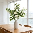 thumbnail image 5 of MMJ Artificial Flowers Silk Rose Jasmine 31.50in Tall Lifelike Faux Stem Vase Arrangement Home Living Room Elegant Accent, 5 of 6