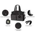 thumbnail image 6 of MOMIGO Diaper Bag Tote in Baby Breast Pump Bag Large Capacity Handbag with Adjustable Shoulder Strap (Black), 6 of 7
