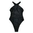 thumbnail image 2 of Cathalem Bathing Suit for Women -Modest 1 Piece Bathing Suit Beach Outfit Sexy Sport Swim Suits (Black,M), 2 of 4