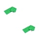 thumbnail image 2 of Advancent Toalla de golf Microfibra Absorción de agua Interior Exterior Yoga Deporte Transpirable Limpieza Torres Suministros Blanco Verde 2piezas, 2 of 6